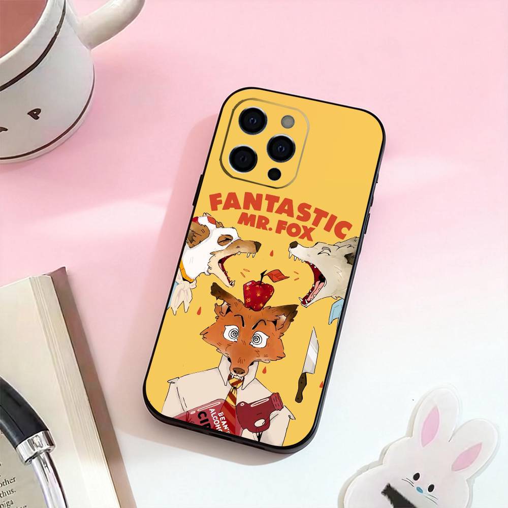 F-Фантастический Мистер. Чехол для телефона Лиса Силиконовый Мягкий Для IPhone 17,16,15,14,13,12,11,XS,Plus Pro Max
