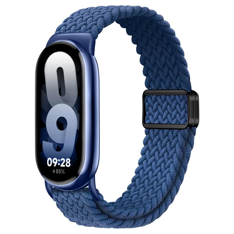 Плетеный ремешок Solo Loop для Xiaomi Mi Band 10 9 8 аксессуары Сменный correa Xiaomi Smart Band 10 9 8 NFC Магнитный браслет