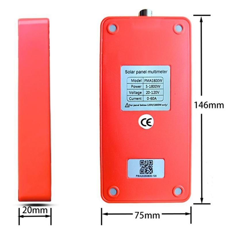 PMA1800/PMA800 Solar Panel Tester MPPT Multimeter Auto Manual Voltmeter for Efficient PV System Testing High Precision Measure