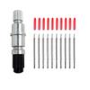 [in stock] 50 Pcs 45 Degree Blade Vinyl Cutter Plotter Cutting Blades for CB09 CB09U Graphtec with Blade Holder Base