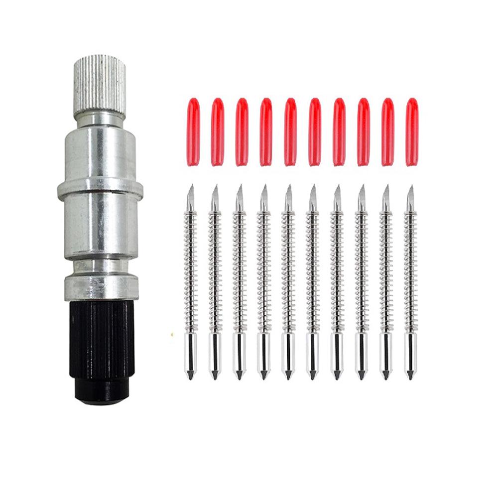 [in stock] 50 Pcs 45 Degree Blade Vinyl Cutter Plotter Cutting Blades for CB09 CB09U Graphtec with Blade Holder Base