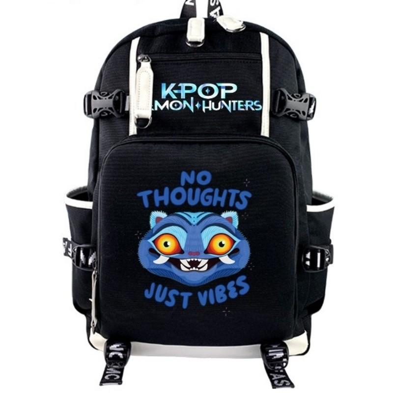 Kpop Demon Hunters Print Unisex Large Backpack Student School Waterproof Bag