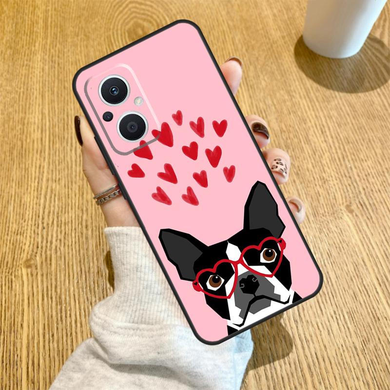 Чехол для телефона Boston Terrier Dog для OPPO Reno 7 8 Lite 14 F 13F 12F 11F 13 12 11 10 Pro OPPO Find X9 X8 X6 X5 Pro