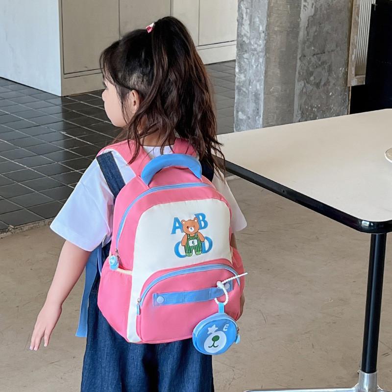 Attractive Functional And Kids Backpack With Whimsical Bear Design Perfect For Kindergarten Use