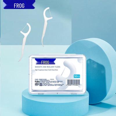 Зубочистки с зубной нитью Froggy Fine Care