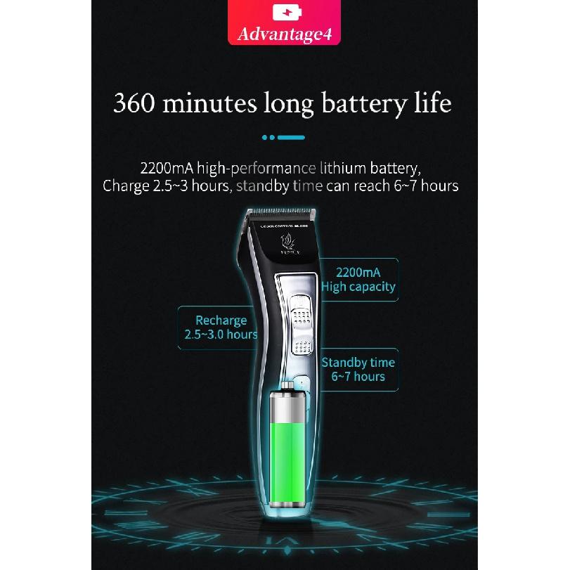 Fenice Electrical Pet Clipper Machine Grooming Kit Rechargeable Pet Cat Dog Hair Trimmer Shaver Set Animals Hair Cutting