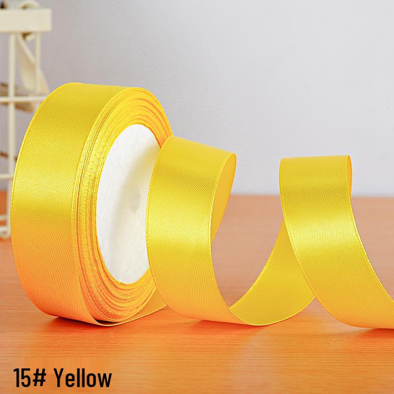 Полиэстеровая атласная лента 2,5 см для подарочной коробки и аксессуаров для волос
