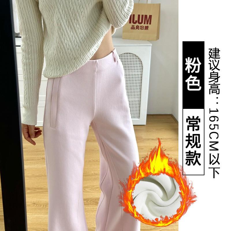 Womens Gray Wide-Leg Cropped Jogger Pants 2026 High Waist Loose Fit Comfortable Cotton Blend