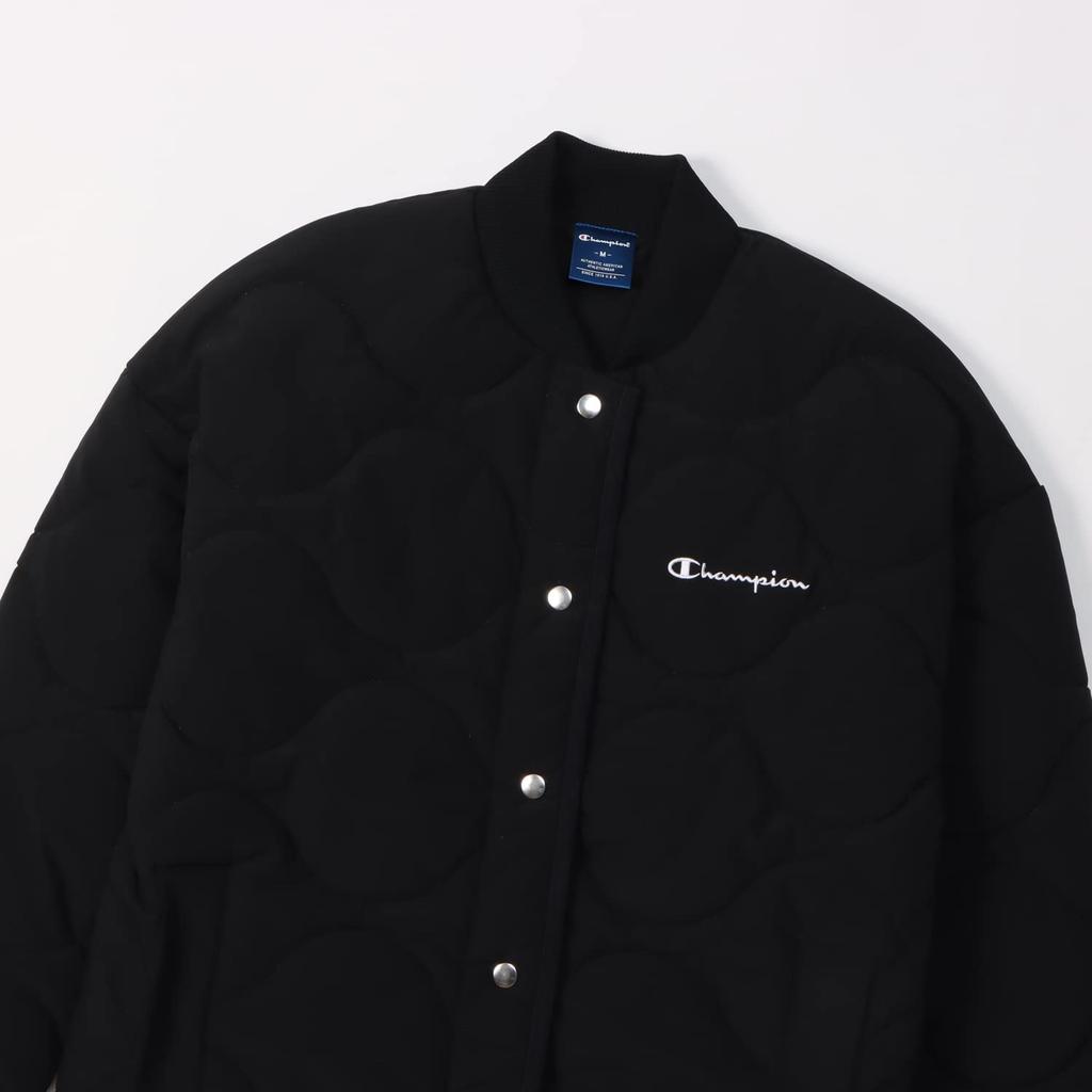 Champion Sports Size Long Script Logo Women's Jacket, CW-YS605, Black, L, Sleeve, Stretch, Warm, Water-Repellent, Windproof,