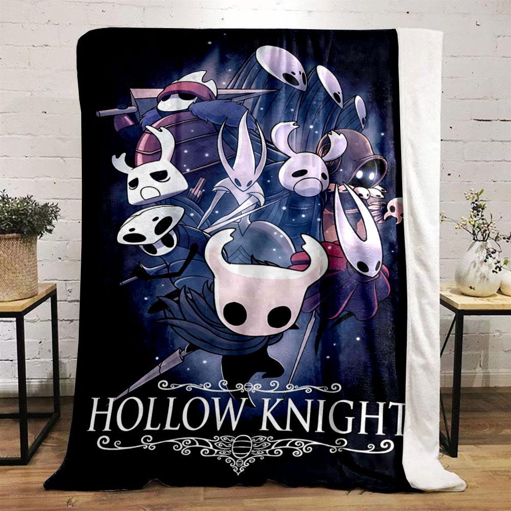 Stylized characters with white masks and dark backgrounds in action poses. for all seasons blanket lunch break throw gift