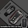Чехол для ключа автомобиля для Toyota Hilux 2024 Yaris Corolla 2023 Rav4 2021 CHR Revo Auris Innova Highlander Venza Держатель для ключей