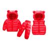 Toddler Winter Baby Girls Boys Clothing Sets Warm Faux Down Jacket Clothes Sets Children Kids Snowsuit Coats Vest Pants Overalls