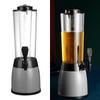 Beer Tower 2.5L Multipurpose Portable Drink Dispenser Tabletop with Ice Tube for