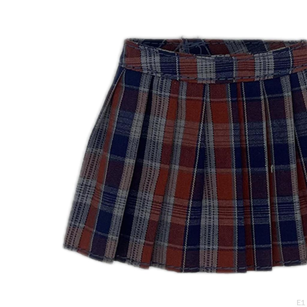 1/6 Female Short Skirt Handmade Doll Clothes 6 Piece Set Coats Tie Costume Miniature Clothing for