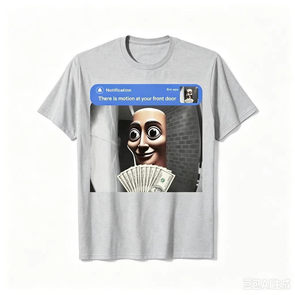 New Fashion There Is Moveunisext At Your Front Door John Pork Tung Tung Tung Sahur Meme Tshirt Y2k Slogan Graphic Unisex
