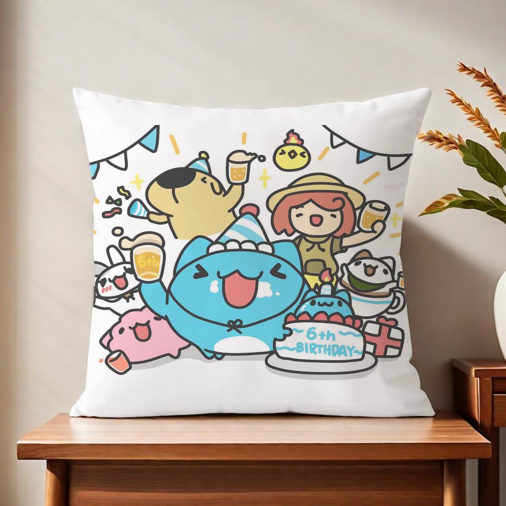 Cute Bbugcat anime Ccapoo cushion cover For Pillow Printing Sofa Decoration Home Car Room Coffee Shop Office Nordic Simplicity