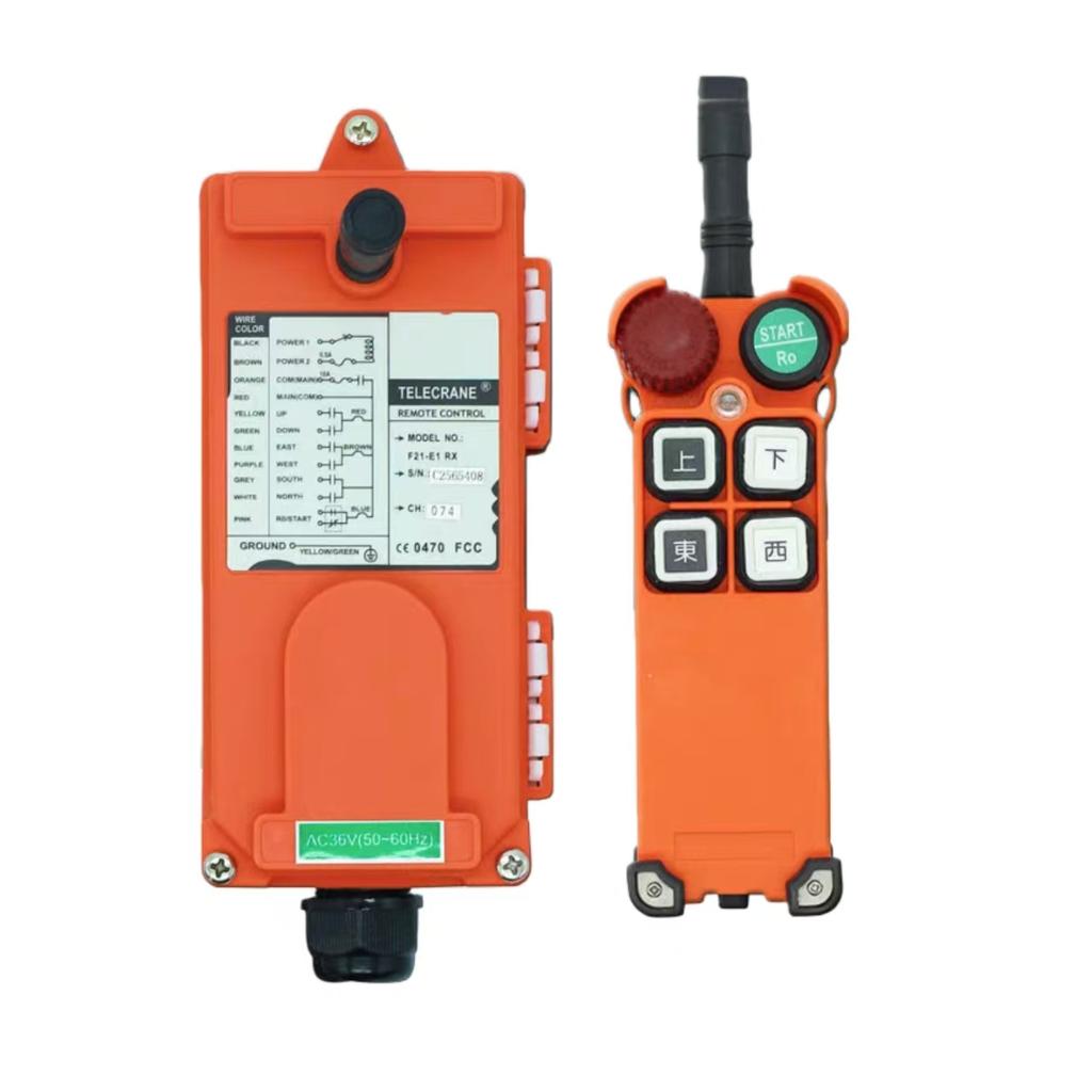 INTER-SPAN F21-4D Industrial Radio Remote Controller 4 Buttons RF 433.92MHz Learning Code 1 Year CE Certified Long-distance