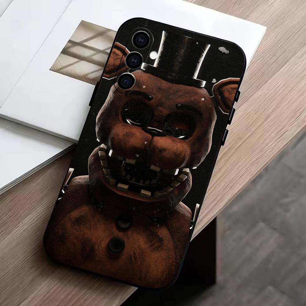 D-FNAF-T-Five-Nights-at-Freddy's Чехол для телефона Samsung Galaxy A73,A72,A71,A70,A53,A52,A51, Мягкий силиконовый черный чехол