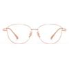 French-style oval frame glasses33023High-end Danyang eyewear frames, ultra-light titanium alloy frames for women with nearsightedness