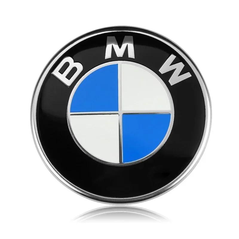 XWQP2 For BMW 74mm 82mm Front Hood Rear Trunk Emblem Badge 45mm Steering Wheel Logo Sticker 56mm 68mm Wheel Center Caps For BMW Access