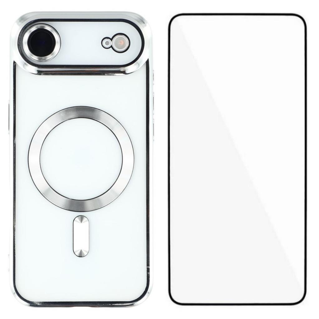 For iPhone 17 Air Magnetic Case WANLONFENG Full Protection Electroplated TPU Cover with Tempered Glass