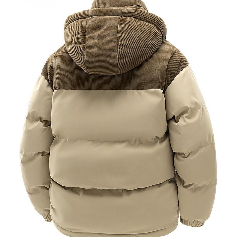 Men's Winter Hooded Jacket Warm Casual Windproof Coat Padded Thicken Parka Jackets for Men Quilted Full Zip Windbreaker Insulated Jackets with Hood