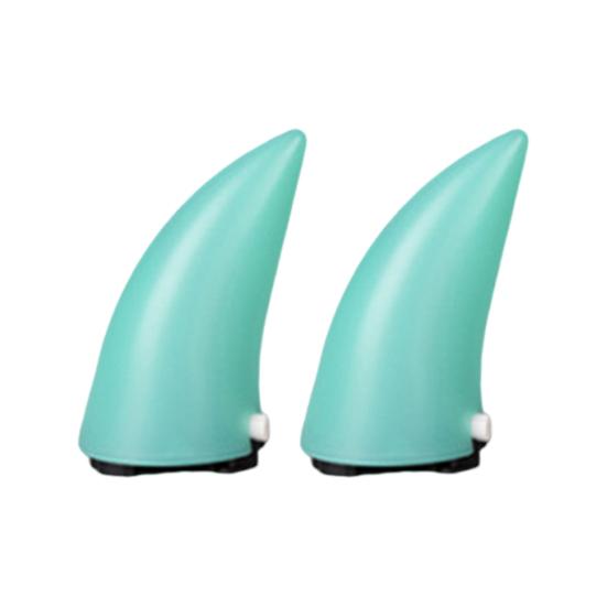 2 шт. Универсальное украшение для шлема с изображением демонов-рогов для ночной езды, персонализированные светодиодные фонари для шлема, перезаряжаемые через USB, украшение для шлема