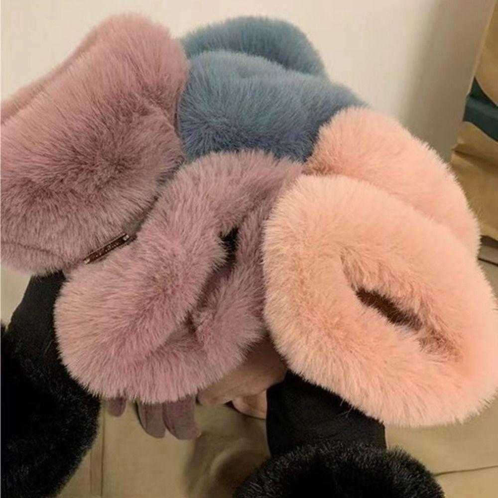 Толстые зимние перчатки Мягкие женские варежки Лыжные плюшевые перчатки Зима