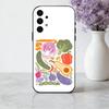INS МИЛЫЙ Органический Овощной Чехол Для Телефона Для Samsung Galaxy A73,A72,A71,A70,A53,A52,A51,Мягкий Силиконовый Черный Чехол