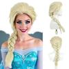 REEWES ELSA Princess Wig White Beige Long Braid Wig Movie Frozen COSPLAY Heat Resistance Synthetic Hair Anime Hallowee Costume