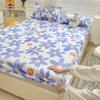 1pc Queen Bed Sheets with Elastic Band Adjusted Bed Cover Queen/King Sabanas Cama Matrimonial Flower Printed Sheet No Pillowcase