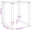 O Shape Dining Table Base 60 x 60 x 73 cm Steel