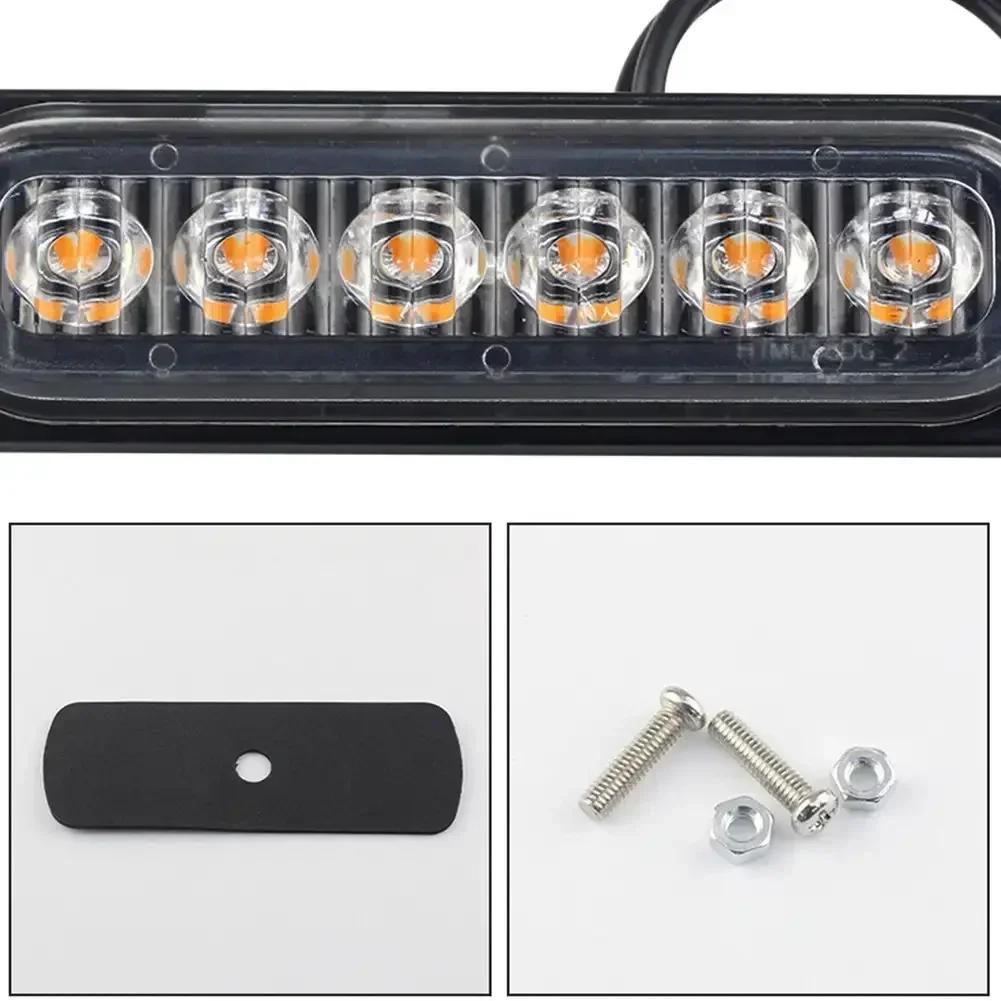 6 smd Предупреждающий свет Светодиодные фонари для прицепа Боковые указатели поворота для грузовиков Решетка автомобиля Неисправность Световая панель Внедорожник Мотоцикл Корабли Проблесковый маячок