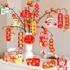 18Pcs Potted Greenery Snake Year Accessories Layout Supplies Small Hanging Pendants 2025 Spring Festival Chinese Style