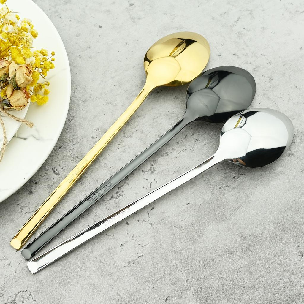 4Pcs Black Gold Cutlery Set Knives Fork Spoon Dinner Tableware Stainless Steel Dinnerware Party Kitchen Flatware Silverware Set