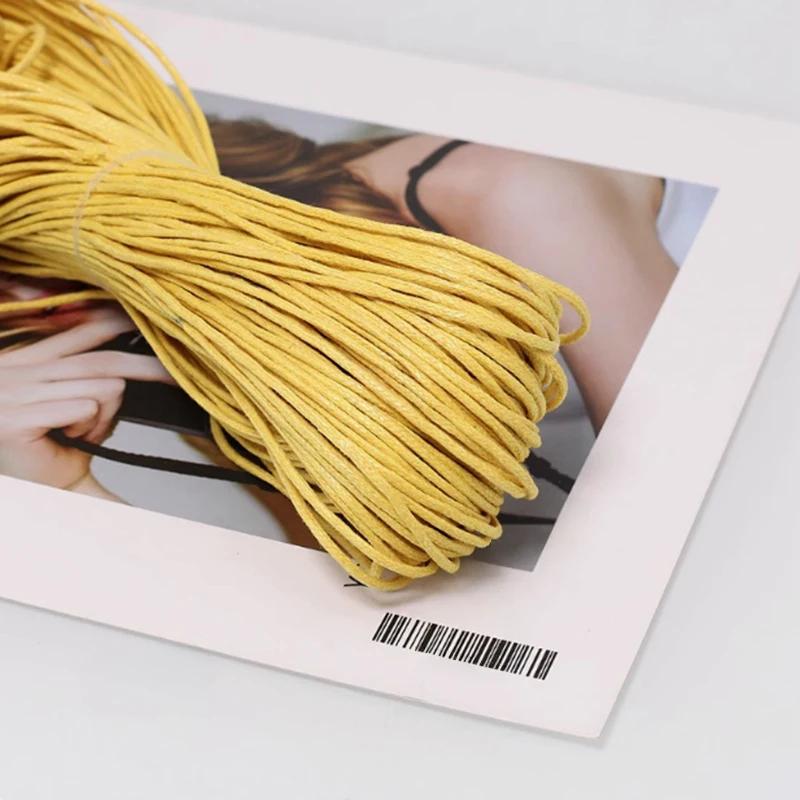 Текстура колотого льда Разноцветные ПУ ремешки Круглый шнур из искусственной кожи Плетеная веревка для рукоделия Изготовление ожерелий и браслетов 45 м 2 мм