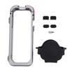 Camera Cage Fit for Insta360 X5 Action Camera Aluminum Alloy Camera Protective Frame with Lens Cap Cold Shoe 1 4 Inch