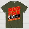 Red 5 Standing By Unisex 100% Cotton Summer Casual Cool Loose T-Shirt