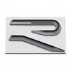 YKPSC1 New R Emblem Car Metal Body Tail Trunk Sticker Accessories For VW GTI Rline Polo Golf MK8 Touareg Passat Magotan CC