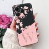 Чехол для Tecno Spark 40 Черный Силикон Роскошные Буквы А-Я Модные Цветы Корона Ударопрочный Чехол для Телефона Tecno Spark 40