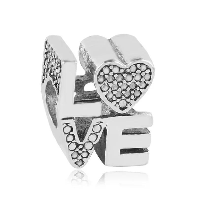 Новые бусины «Любовь, папа, бабушка, мама, сестра, лучшие друзья», подходят для браслета и браслета «сделай сам», для женщин, изготовление ювелирных изделий, Прямая поставка