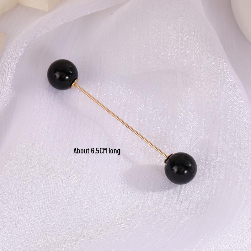 Брошь-булавка с имитацией жемчуга и стразами для подчеркивания талии, Защитная булавка от открывания, Прямая вставляемая булавка.