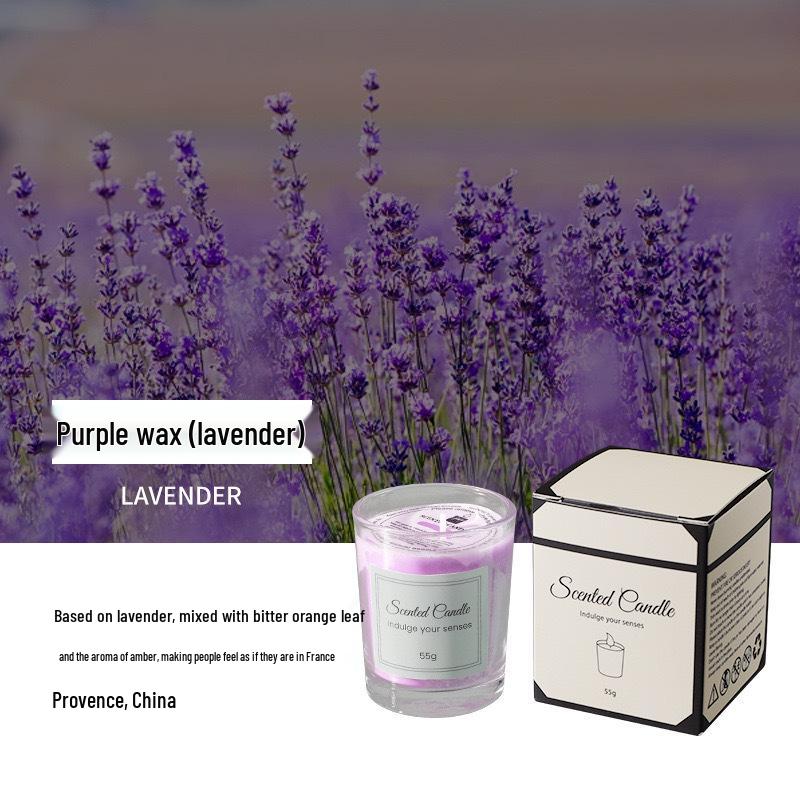 Cross-Border Aroma Candle: Long-lasting Soy Wax in Glass Cup for Home and Hotel Use