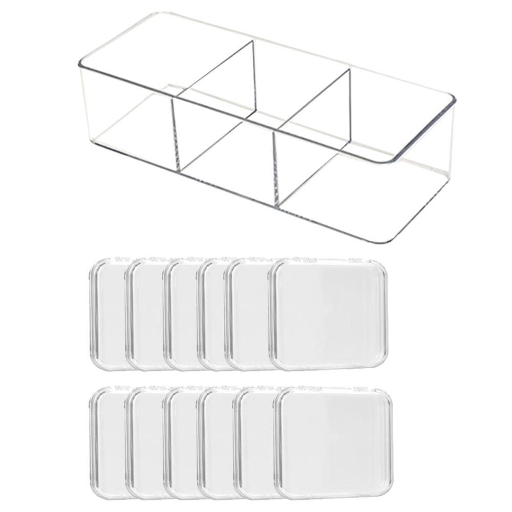 Dust-proof Fake Nail Storage Box Acrylic Badge Storage Box Protective Clear Nail Boxes  Packaging