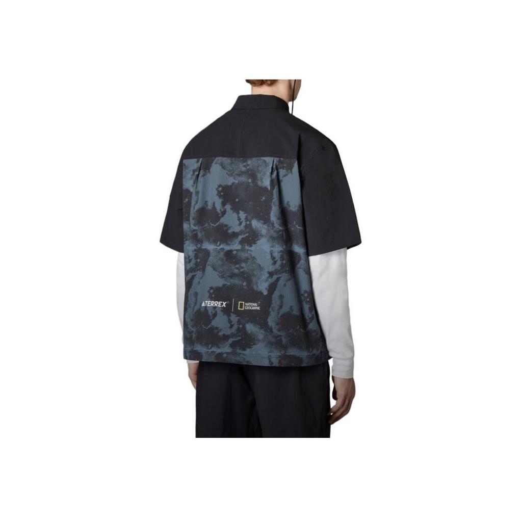 adidas SS25 Terrex Удобная Модная Простая Приятная к коже Футболка с коротким рукавом для улицы Мужские рубашки Черный JD5947