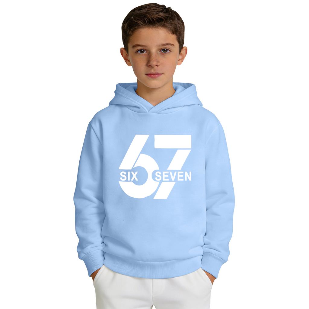 Свитшот с капюшоном с принтом для мальчиков, повседневный спортивный комфортный свитшот с длинными рукавами