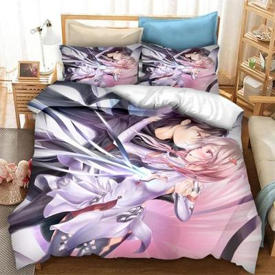 Модный 3D-принт аниме Guilty Crown Комплект постельного белья Пододеяльники Наволочки Мультяшный стеганый плед Комплекты постельного белья Домашний текстиль
