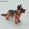 3D-печатная модель щенка немецкой овчарки, подвижная игрушка – Реалистичный подарок-питомец на рабочий стол