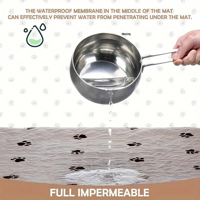 Стираемые стеганые пеленки для питомцев - Впитывающие, нескользящие коврики для сна для собак и кошек.