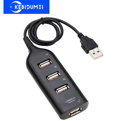 4-портовый USB-концентратор Mini 2.0, высокоскоростной USB-разветвитель для портативных ПК